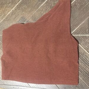 Beyond Yoga Cropped Yoga Tank Rust Brown Soft Stretch Size S
